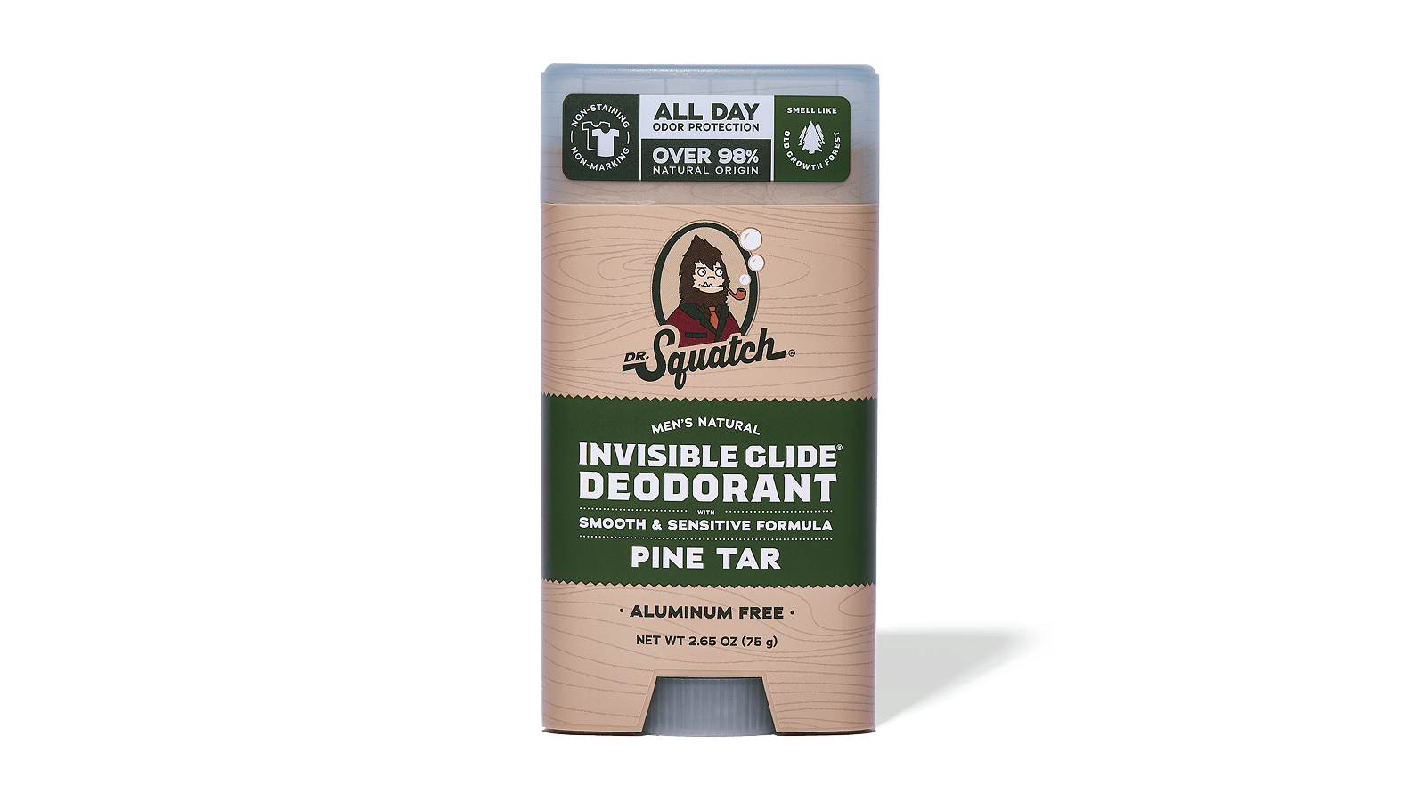 Pine Tar Invisible Glide Deodorant - Soft Glow
