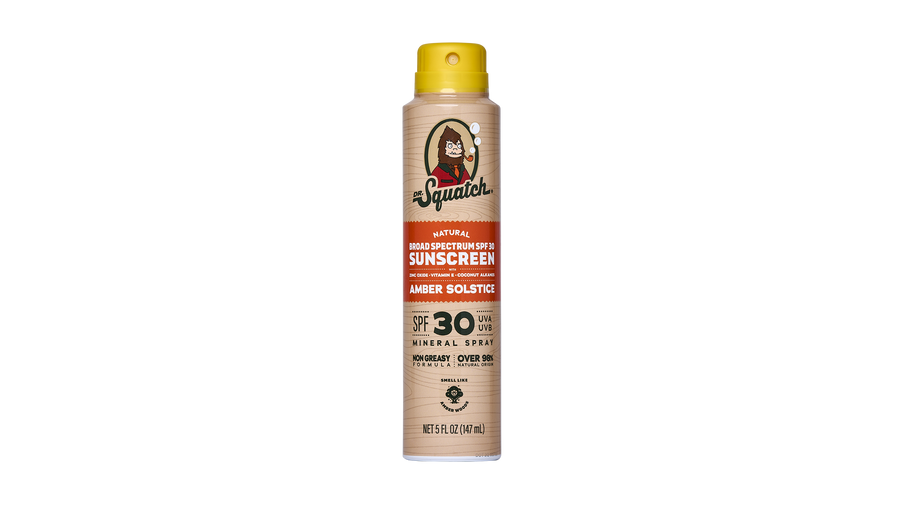 Dr. Squatch Spray | SPF 30 UVA/UVB Protection | Non-Greasy Mineral Sunscreen for Men - Skin Support