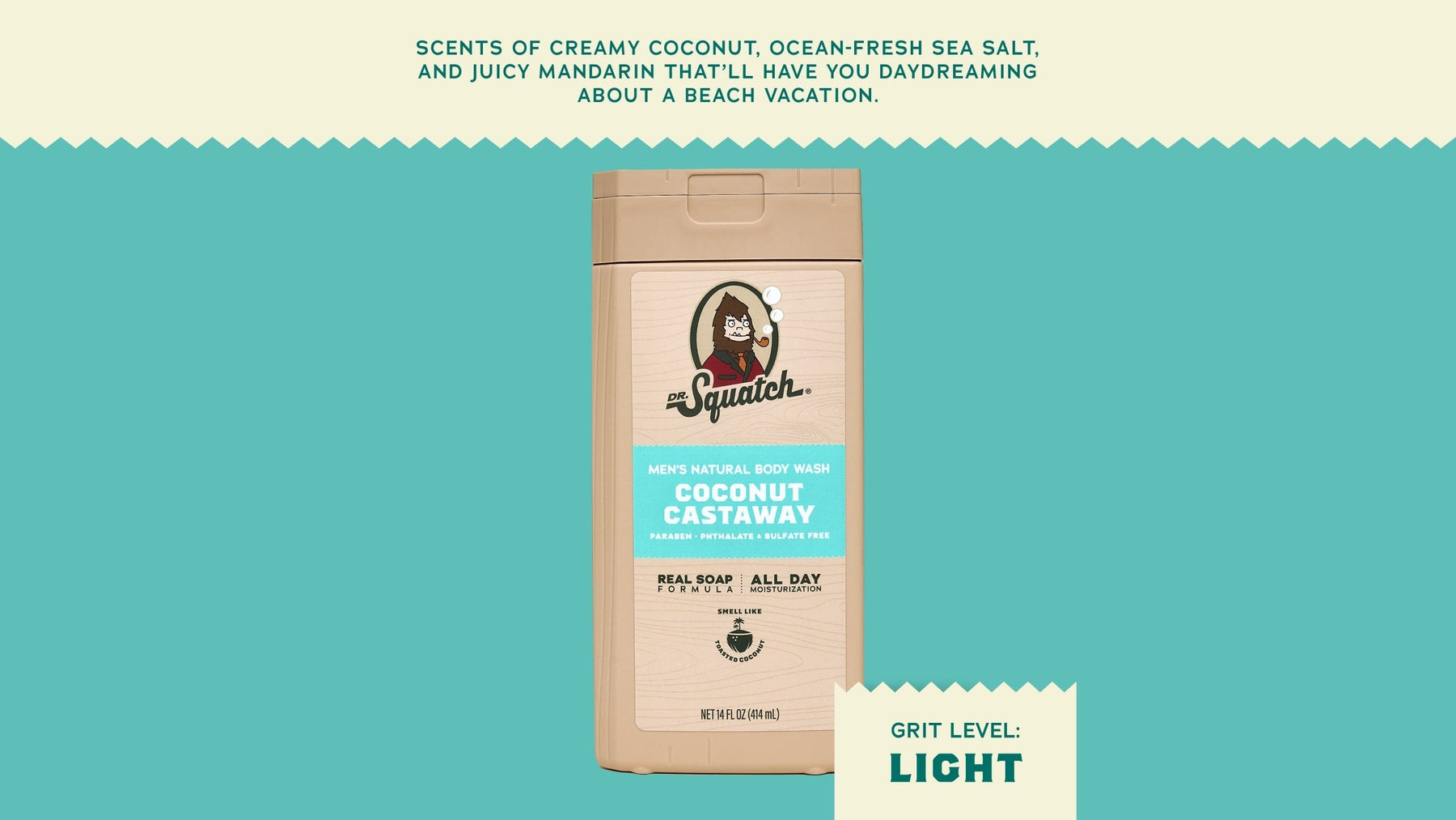 14 oz Coconut Castaway Body Wash - Classic Notes