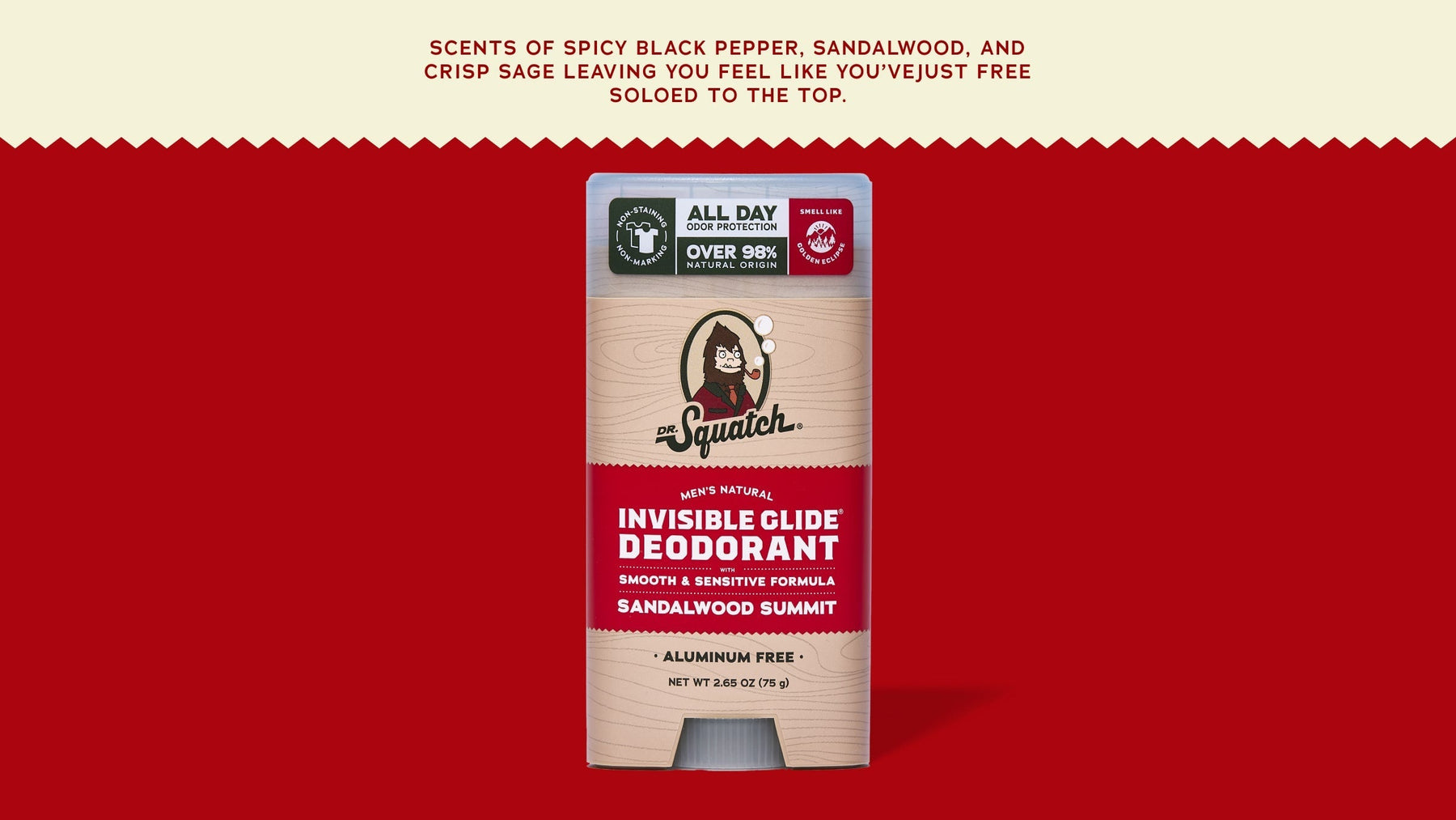Sandalwood Summit Invisible Glide Deodorant - Classic Notes
