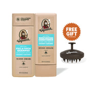 Dr. Squatch Hair Care Kit + Free Scalp Scrubber | Full & Thick Shampoo | Moisturizing Conditioner | Natural Products for Men - Gift Ready