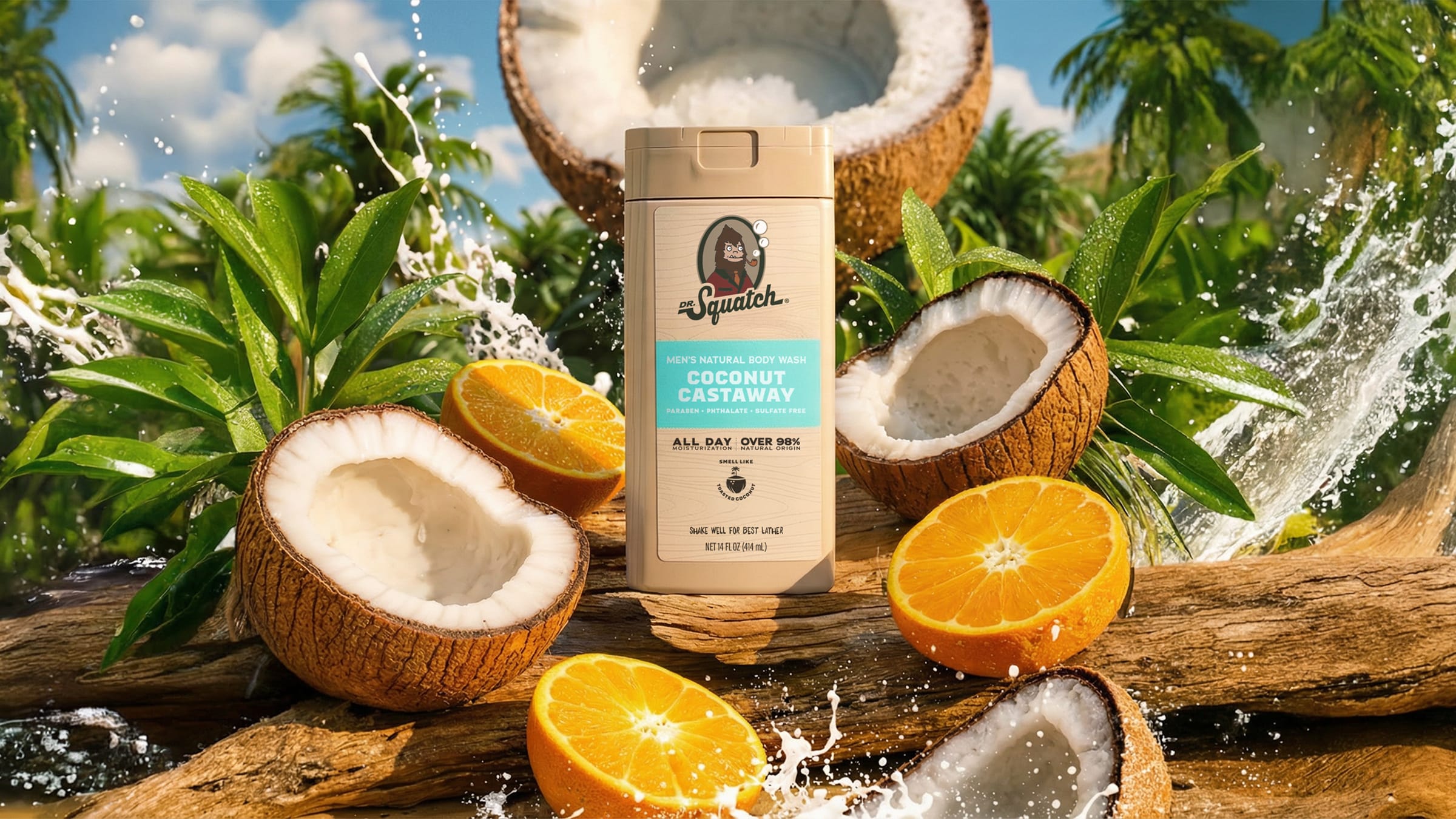 14 oz Coconut Castaway Body Wash - Classic Notes