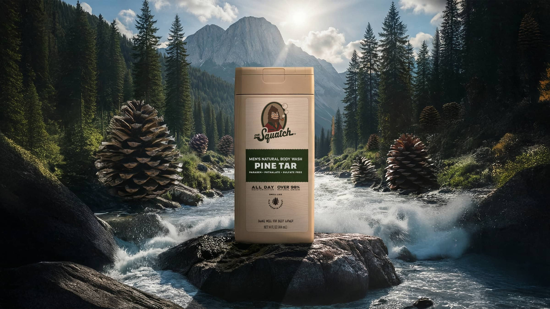 14 oz Pine Tar Body Wash - Clean Mood