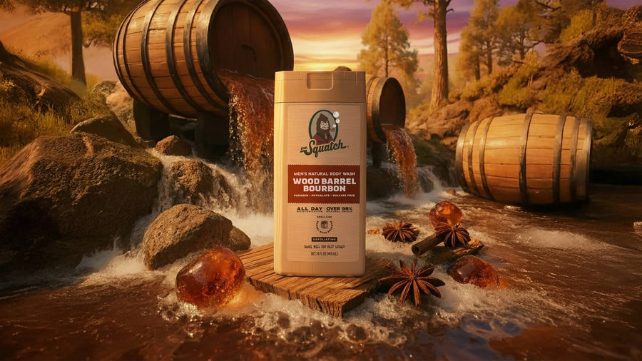 14 oz Wood Barrel Bourbon Exfoliating Body Wash - Warm Blend