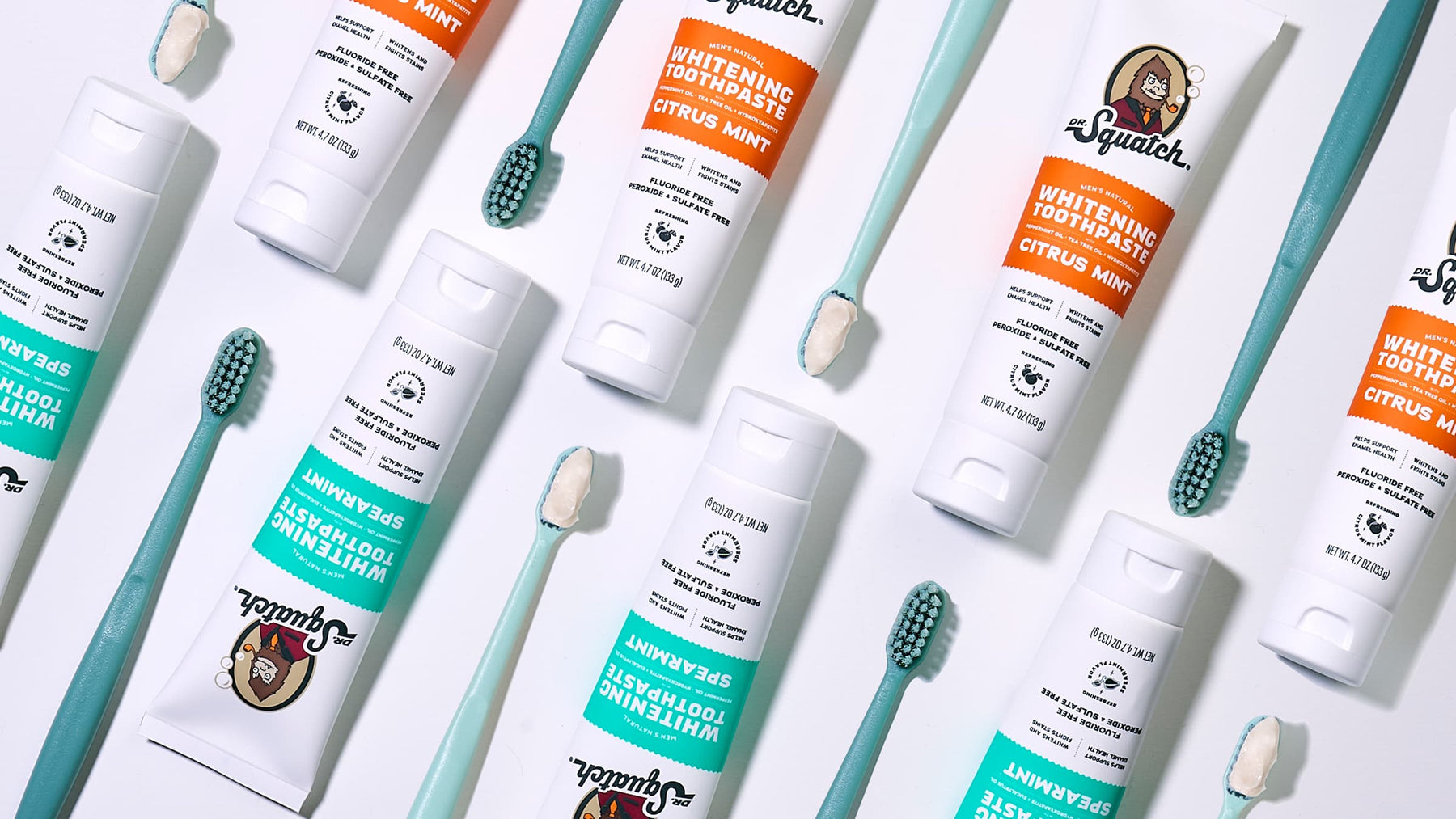 Spearmint Whitening Toothpaste - Simple Use