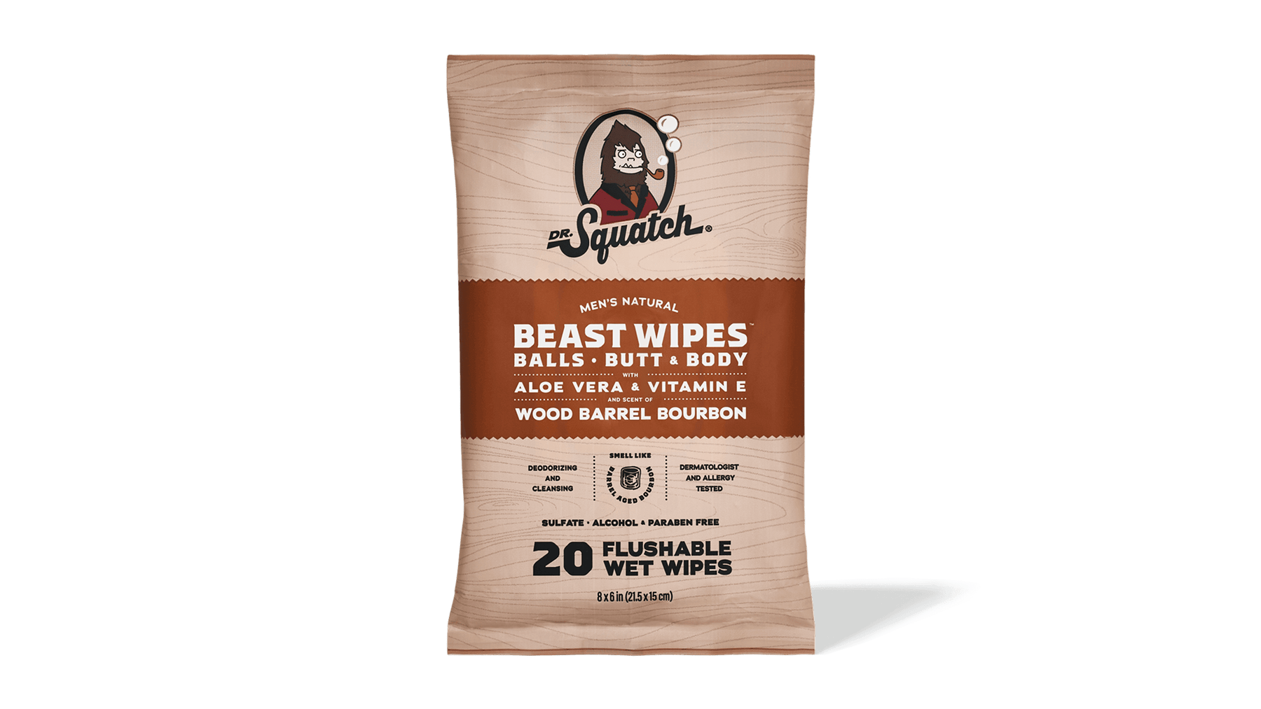 Wood Barrel Bourbon Wipes - Fresh Start