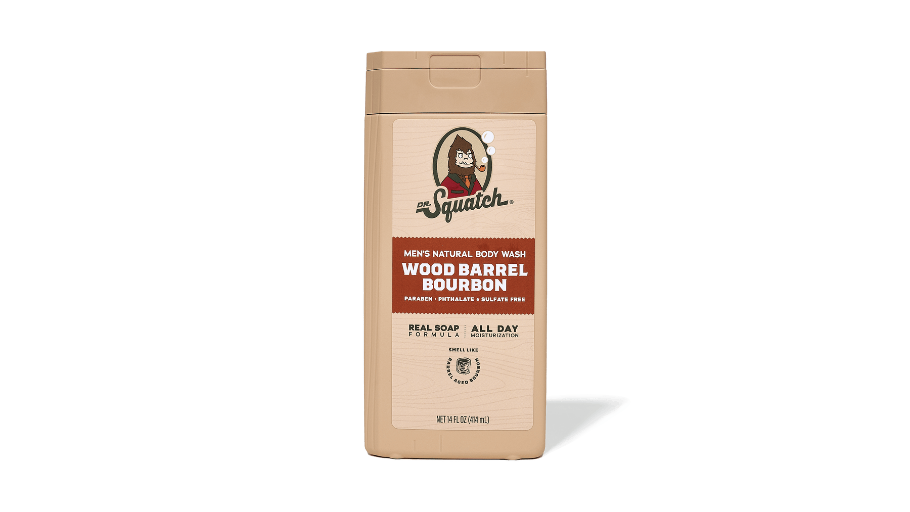 14 oz Wood Barrel Bourbon Body Wash - Warm Blend