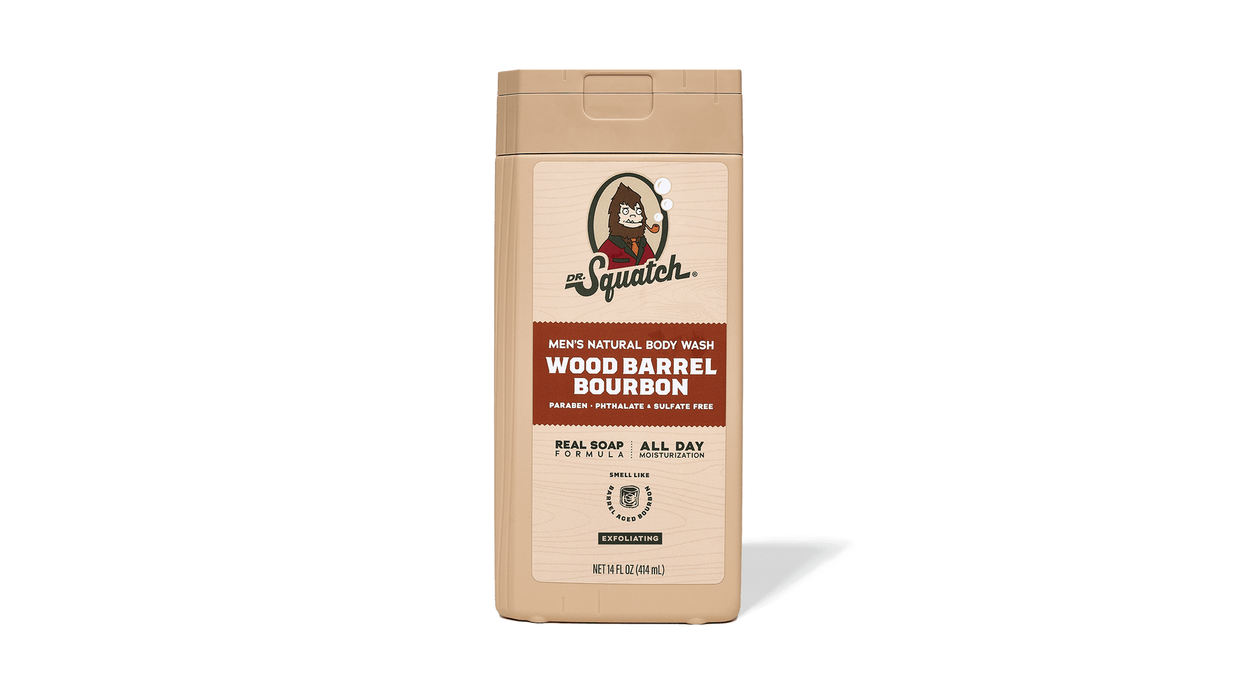 14 oz Wood Barrel Bourbon Exfoliating Body Wash - Warm Blend