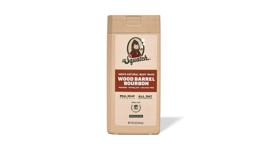 14 oz Wood Barrel Bourbon Exfoliating Body Wash - Warm Blend